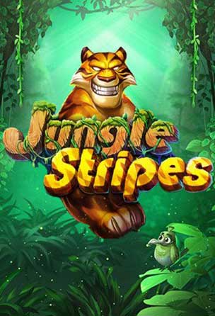 Imagen exuberante y salvaje del juego Jungle Stripes, que captura la esencia de la selva con sus llamativos patrones inspirados en tigres y visuales con temática natural.